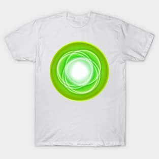 Planet galaxy abstract green T-Shirt